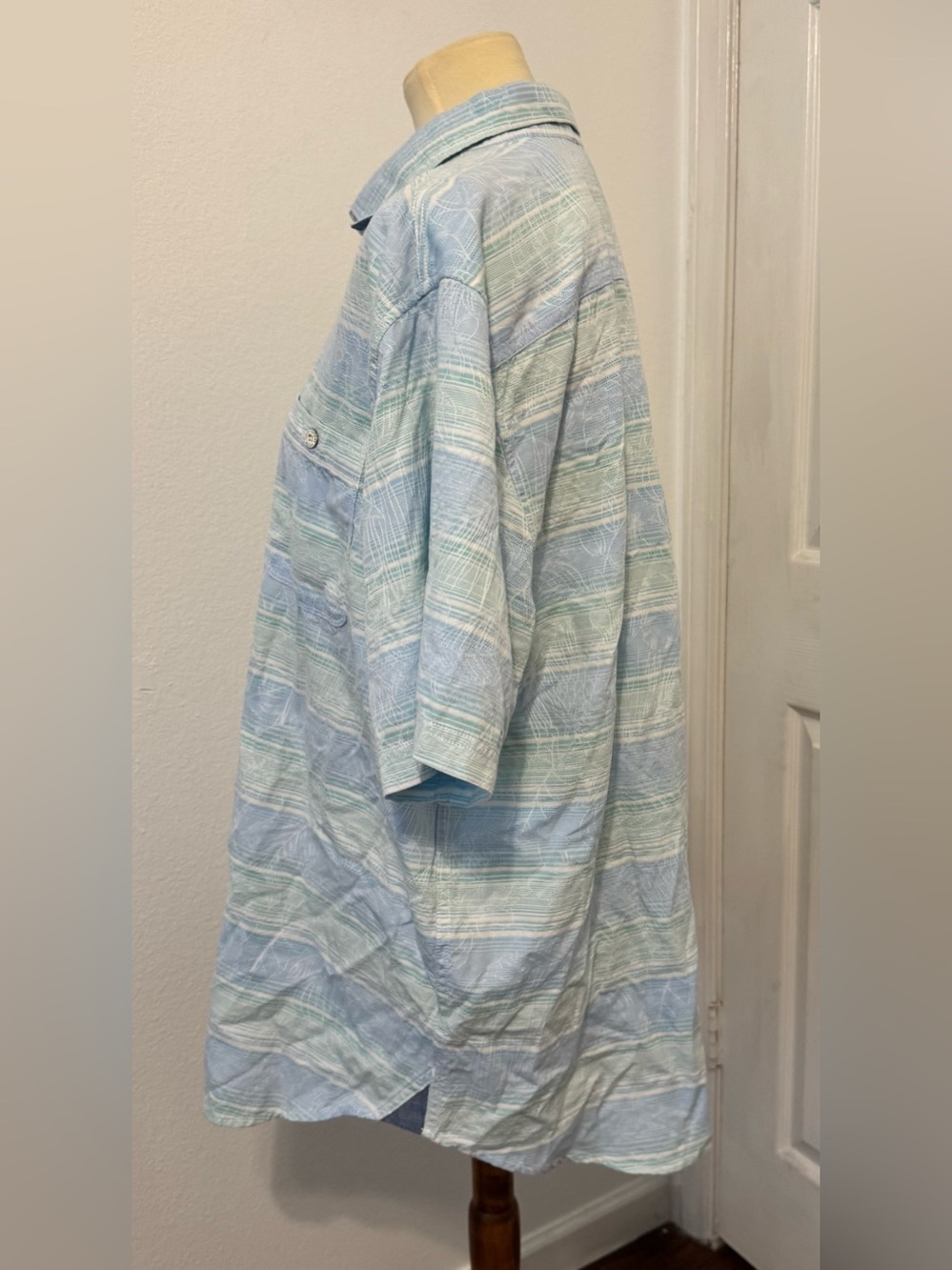 Tommy Bahama Sardinia Stripe Cotton Button Up Shirt Tropical Hawaiian NWT XL - Picture 2 of 10